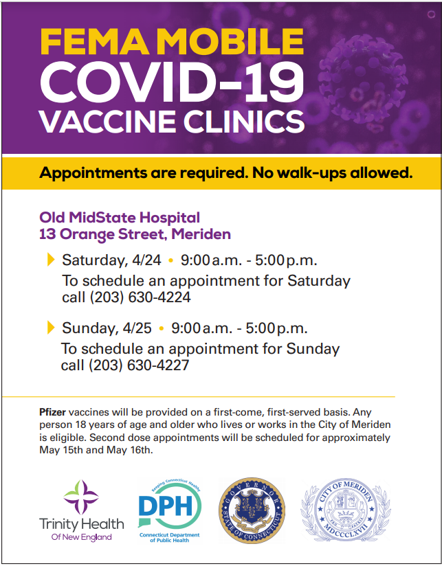 FEMA Mobile Clinic in Meriden Connecticut House Democrats